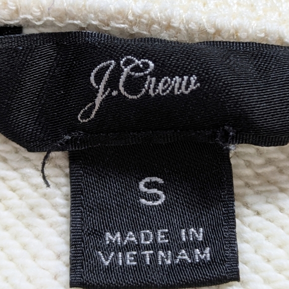 J Crew Cream Rose Gold Beaute Sweatshirt S - Picture 7 of 9